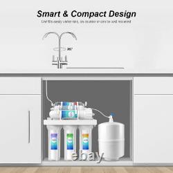 Simpure 100 GPD 6 Stage Alkaline Reverse Osmosis Water Filter System Filtration