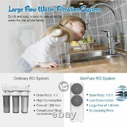 Simpure 400GPD Tankless Water Filter Reverse Osmosis System Refrigerator Filter
