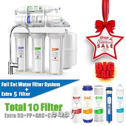 Simpure 5 Stage 75GPD Reverse Osmosis Water Filter System Filtration + 5 Filters
