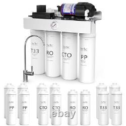 T1-400 GPD Tankless UV Reverse Osmosis Water Filter System Extra 2 Years Filters