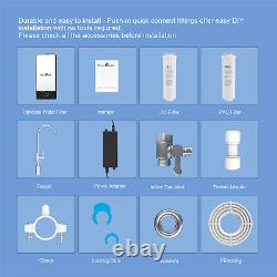 Tankless Reverse Osmosis Water Filter Purifier Filtration System 600 GPD Smart