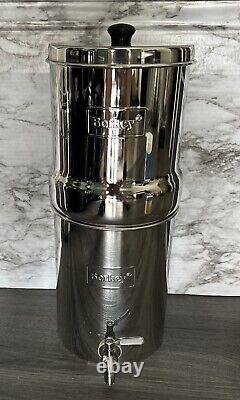 Travel Berkey 1.5 Gallon Gravity Water Filter No Filters Or Stand System ONLY