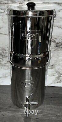 Travel Berkey 1.5 Gallon Gravity Water Filter No Filters Or Stand System ONLY