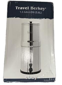 Travel Berkey 1.5 Gallon Water Purification System with 2 filters Opened Box