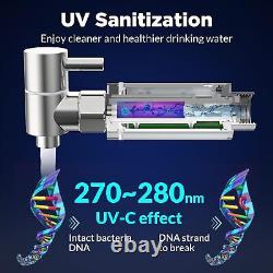 UV Gravity-Fed Water Filter System with3 Purification Filters Home Camping, 2.25G