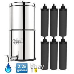 UV Gravity Water Filter System, Filtration Bucket, 6pcs Water Filters Replacements