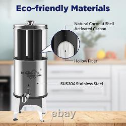 UV Gravity-fed Water Filter Countertop Water Purification System 2.25G, 3-Stages