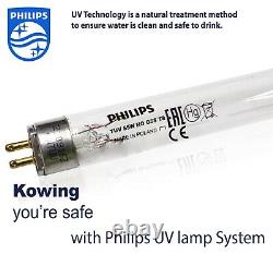 Ultraviolet Water Steriliser Treatment System 55W 2725LPH 304SS Philips Lamp