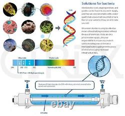 Ultraviolet Water Steriliser Treatment System 55W 2725LPH 304SS Philips Lamp