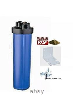 Water Filter KDF85/GAC FILTER IRON/H SULFIDE 20x4.5 Big Blue Water Filter