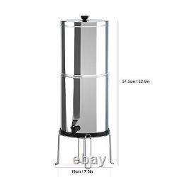 Water Filter System Water Filtration Bucket with Stand for Home A0Q9