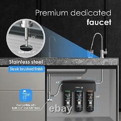 WaterdropTSB 3-Stage High Capacity Under Sink Water Filter, with Dedicated Faucet