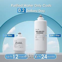 Waterdrop G2 Reverse Osmosis Water Filtration System, with extra CF Filter