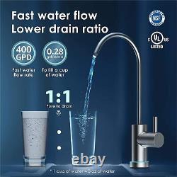 Waterdrop Reverse Osmosis Drinking Water Filtration System Tankless 400 GPD RO