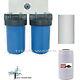 Whole House Water Filter Big Blue Water Filter System KDF85 Iron/Sulfide Removal